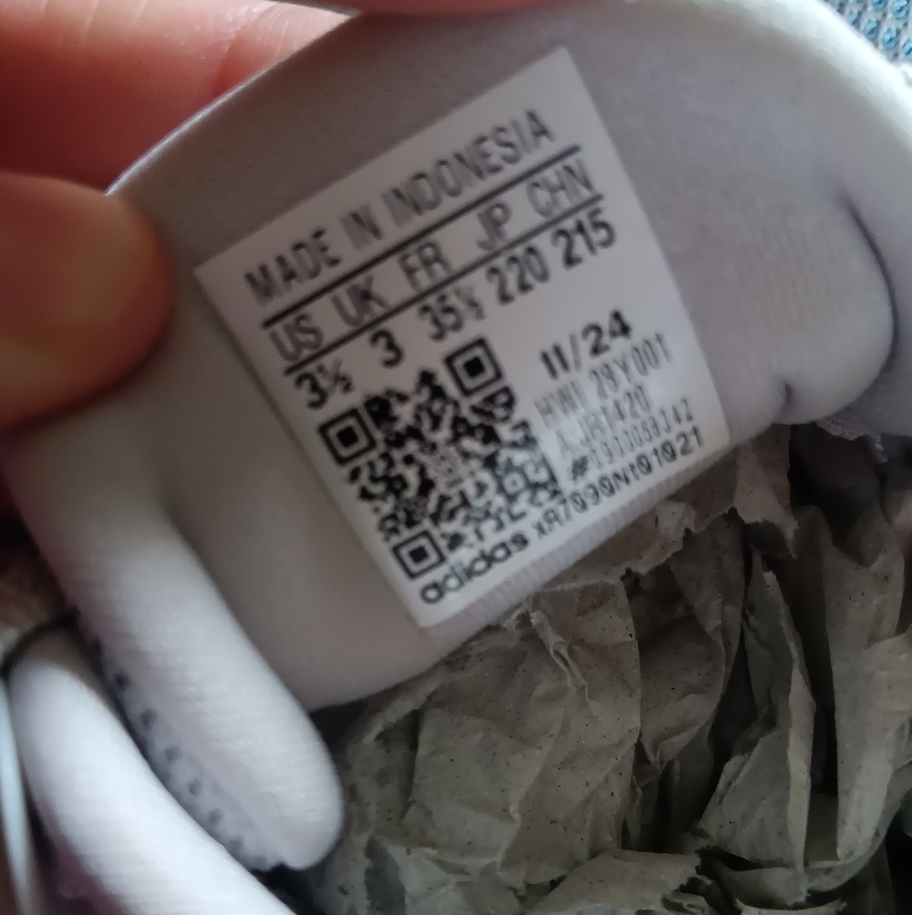 adidas Kids White and Gray Low-Top Sneakers